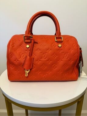 Louis Vuitton Orient Monogram Empreinte Leather Speedy Bandouliere 25 w/ COA